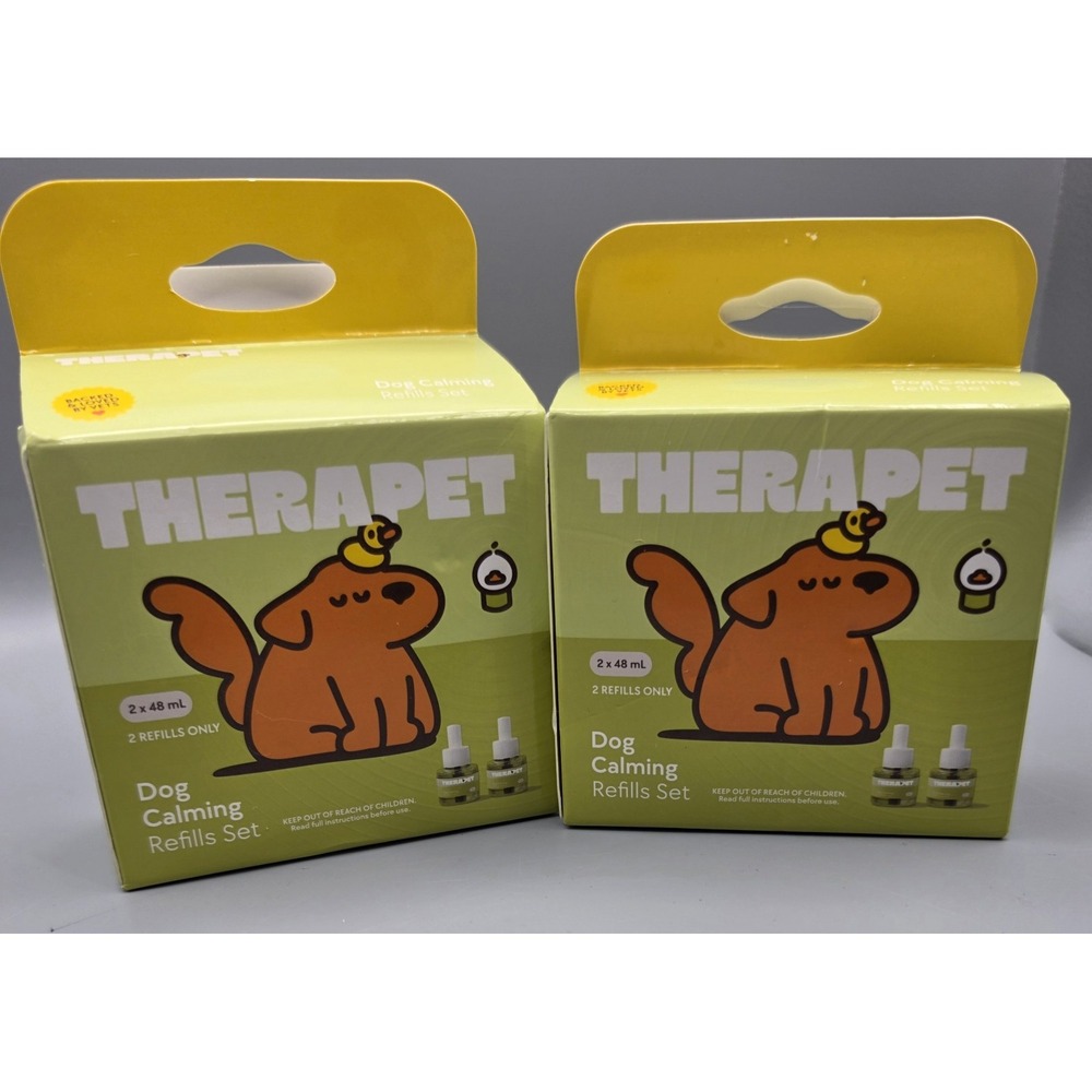 TheraPet Dog Calming Refills 2 Boxes 4 x 48mL Plug-In Diffuser Refills